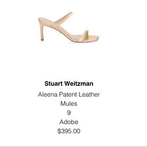 COPY - Stuart Weitzman 75mm Aleena Slides in Adobe